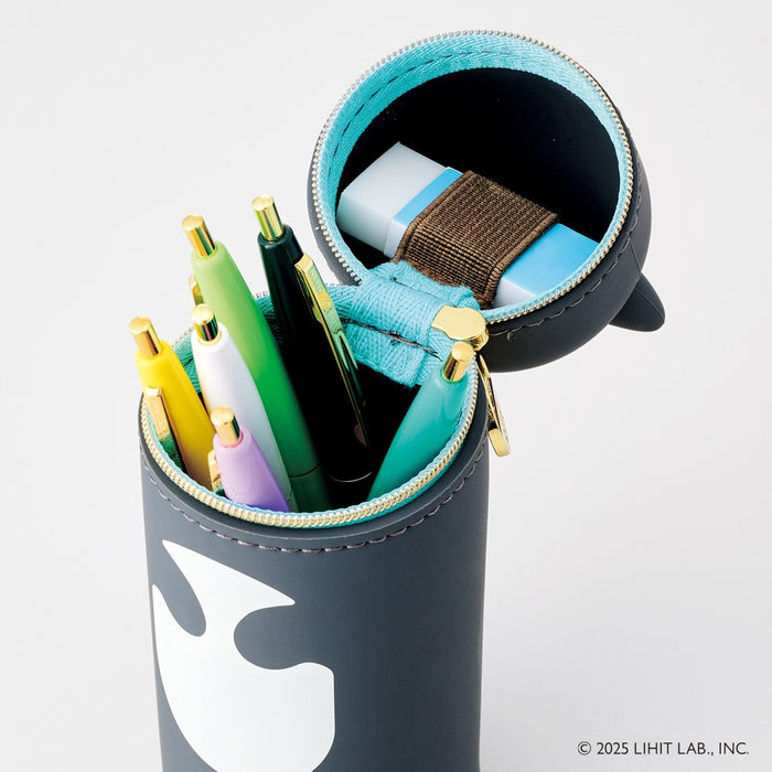 リヒトラブ/A-8812-1_喫茶プニラボ スタンドペンケース_ブチ/4903419851422