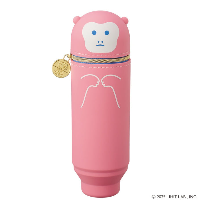 リヒトラブ/A-8812-4_喫茶プニラボ スタンドペンケース_モカ/4903419851453