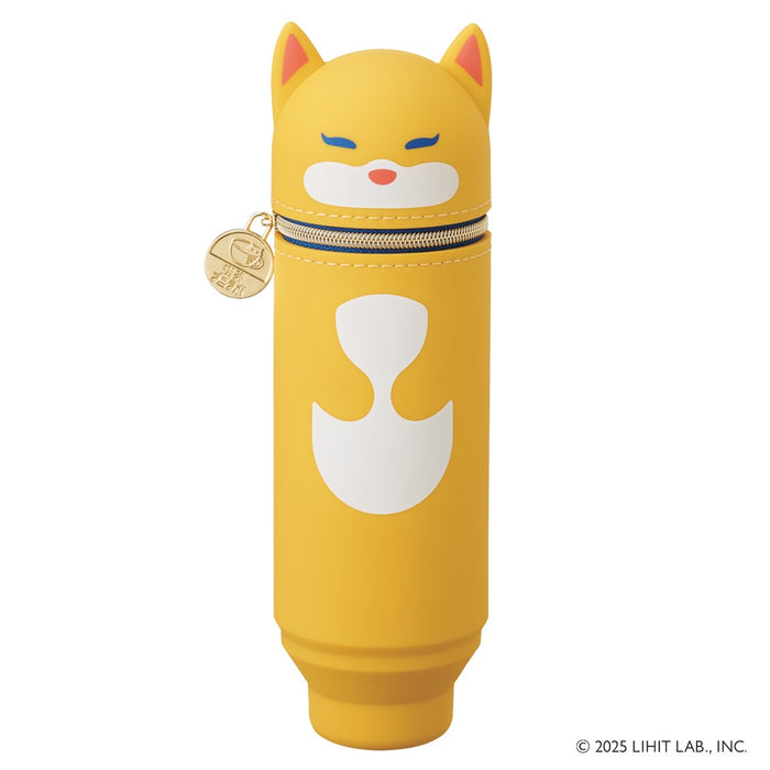 リヒトラブ/A-8812-5_喫茶プニラボ スタンドペンケース_コン/4903419851460