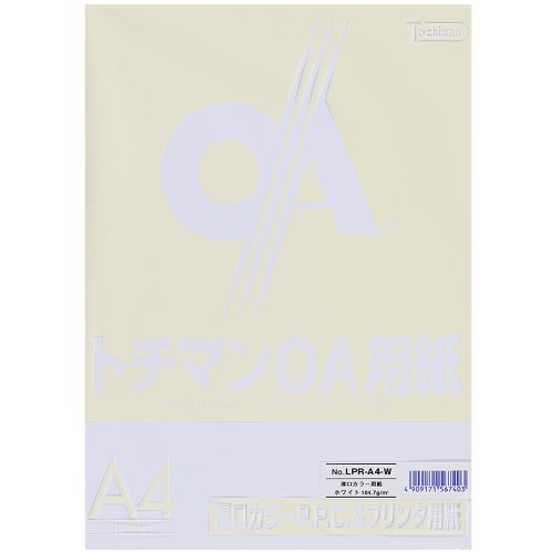 トチマン　Ａ４　厚口カラーＰＰＣ用紙　ホワイト　ＬＰＲ－Ａ４－Ｗ（10セット）