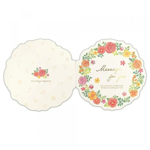 NB/1419201_พวงหรีดกระดาษสีพับสองทบ Bliss/4905260721466 (3 ชุด)