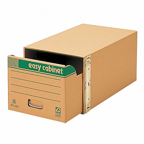 EC-001A4　イージーキャビネット　段ボール製・補強材：鉄製 EC-001 00731 ゼネラル 4973772710100（10セット）