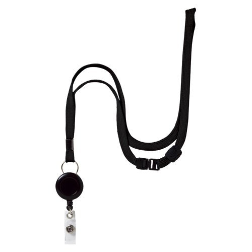 オープン リールストラップ 黒 NB-79-1P-BK（10セット）