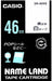 カシオ ラベルライター ネームランド テープ 46mm XR-46WE 白（10セット）