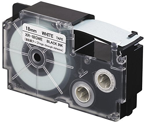 カシオ ラベルライター ネームランド テープ 18mm XR-18GWE 強粘着（10セット）