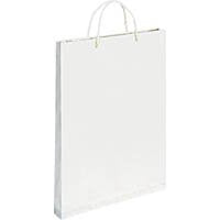 官公 手提げバッグ B4用 白 10枚入 ベ586（10セット）