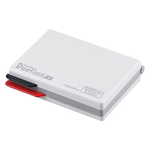 シヤチハタ デュエット  HFW-2EC スタンプ台 黒 赤（10セット）