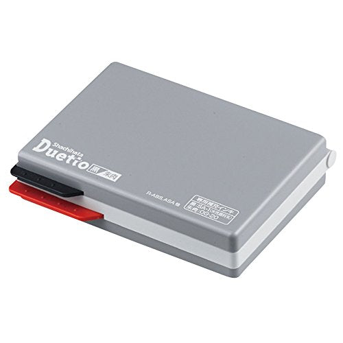 シヤチハタ デュエット スタンプ台 HFW-2MEC 黒 朱肉（10セット）