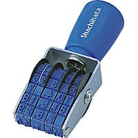 回転ゴム印（エルゴグリップ） 欧文日付６号 ゴシック体 シヤチハタ（10セット）