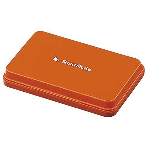 シヤチハタ スタンプ台  HGN-2-OR 中形 朱色（10セット）