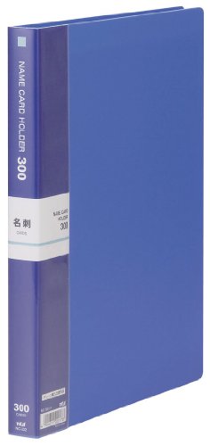 テージー 名刺ホルダー A4 300名用 青 NC-302-02（10セット）