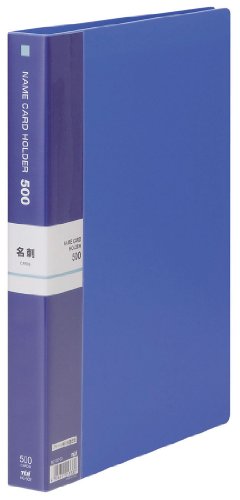 テージー 名刺ホルダー A4 500名用 青 NC-502-02（10セット）