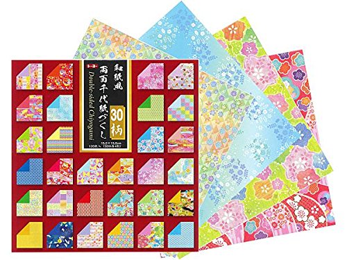 トーヨー 和紙風 両面千代紙づくし 15cm角 120枚 018060（10セット）