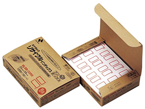 ニチバン マイタック リサイクルインデックス 中 MLBB-132RR 100シート 赤（10セット）
