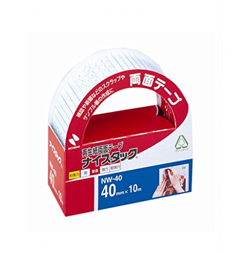 ニチバン ナイスタック 両面テープ 一般タイプ 40mm NW-40 ニチバン 4987167000189（10セット）