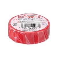 ニチバン ビニールテープ 19X10 赤 ニチバン 4987167150013（10セット）