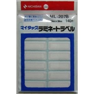 ニチバン マイタック ラミネートラベル 青枠 140片 ML-207B ニチバン 4987167001230（10セット）