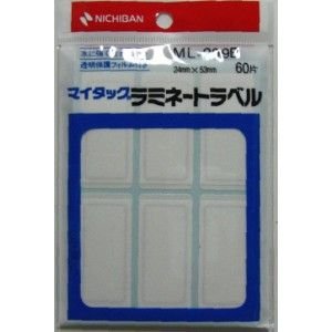 ニチバン マイタック ラミネートラベル 青枠 60片 ML-209B ニチバン 4987167001254（10セット）