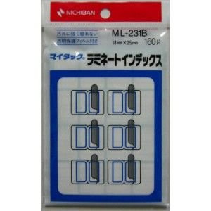 ニチバン マイタック ラミネートインデックス 青枠 160片 ML-231B ニチバン 4987167001322（10セット）