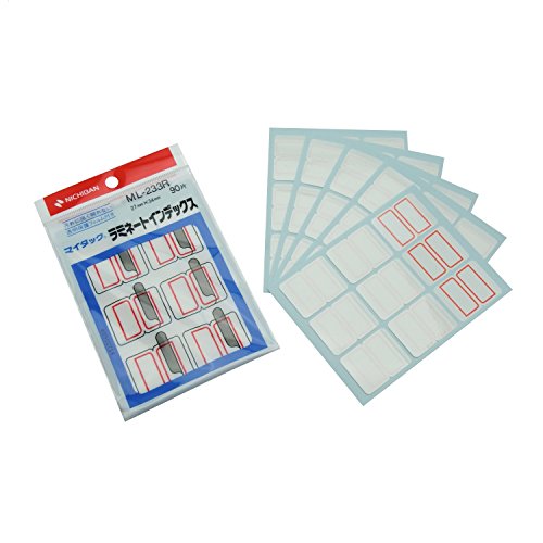 ニチバン マイタック ラミネートインデックス 赤枠 90片 ML-233R ニチバン 4987167001353（10セット）