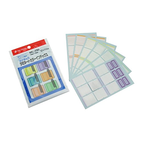 ニチバン マイタック ラミネートカラーインデックス 12片×6色 ML-235 ニチバン 4987167021641（10セット）