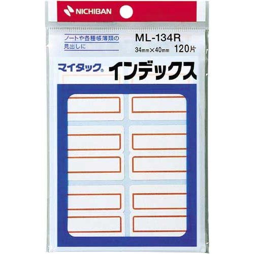 ニチバン マイタックインデックス ML-134R ニチバン 4987167056070（10セット）