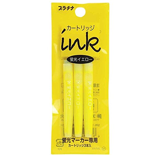 プラチナ カートリッジインク ケイコウイエロー SPK-150N#30 プラチナ萬年筆 4977114942211（10セット）