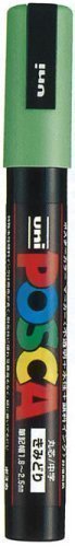 uni ポスカ 細字 黄緑 三菱鉛筆 4902778975497（10セット）