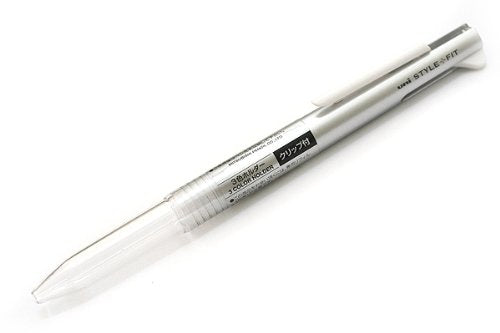 uni スタイルフィット 3色ホルダー クリップ付 シルバー 三菱鉛筆 4902778094341（10セット）