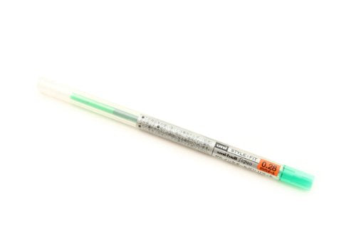 uni ゲルインクボールペン スタイルフィット リフィル 0.28 グリーン 三菱鉛筆 4902778092880（10セット）