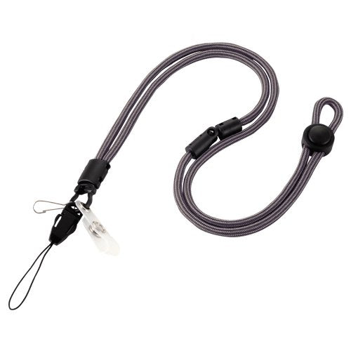 多機能丸ひもストラップ ブラック ソニック 4970116026125（10セット）