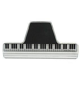 MUSICブッククリップ　クリア/鍵盤(CLW-30/C/KB) ナカノ 4534203121560（10セット）