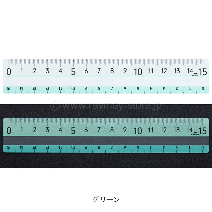 Reimei/APJ1368M_ไม้บรรทัด Yokumi สีเขียว/4902562518305