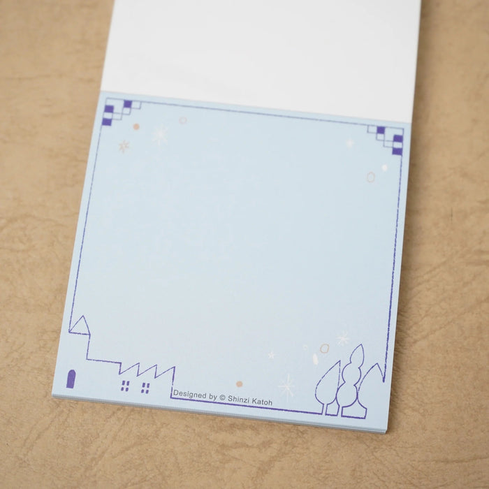 Kinose Printing/BM-01027_Block Memo Night on the Galaxy Express 2 Kenji Miyazawa/4580703634314 (5 set)