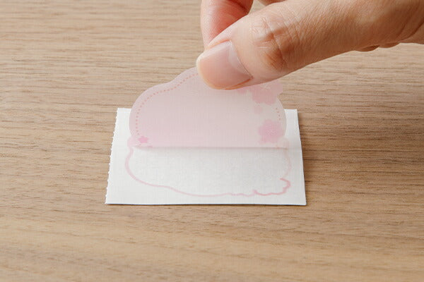 Midori/82722006_Adesivi traslucidi per carta colorata 18 fogli (S) Motivo fiori di ciliegio/4902805827225 (5 set)