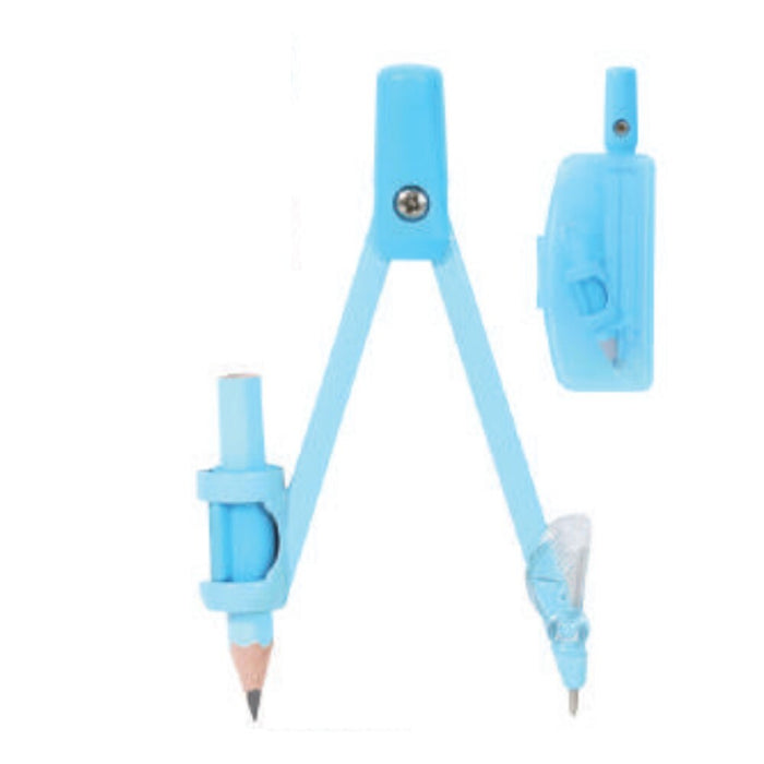 Kutsuwa_Einfach zu drehender Mathe-Kompass-Bleistifttyp_Hellblau CP234LB blau/4901478195402 (5 Sätze)