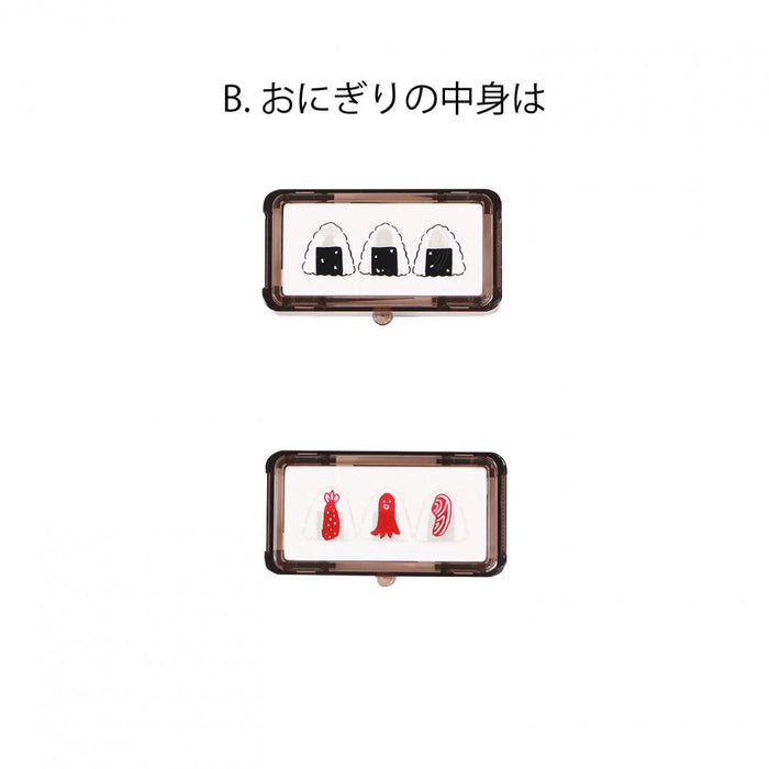 クツワ_ハンココデコ・おにぎりの中身はDE015B/4901478197710（3セット）