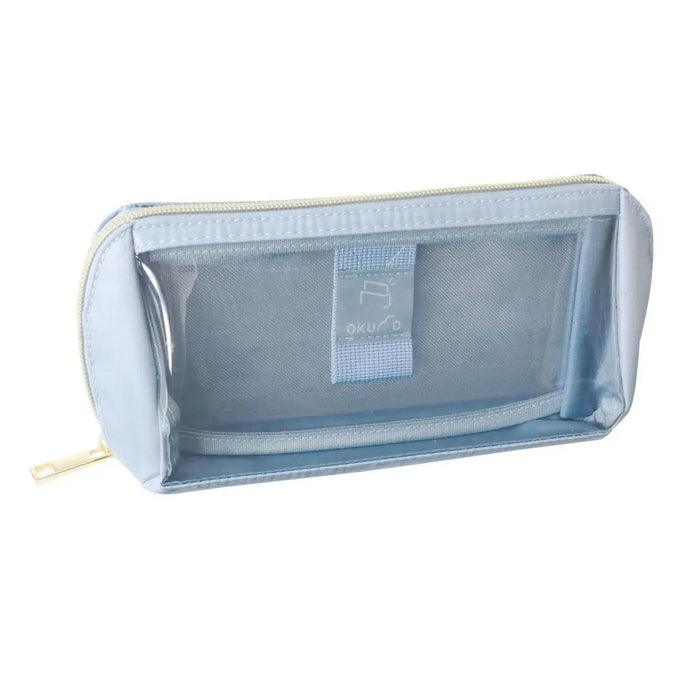Kutsuwa/AK075BL_Okumo Pen Case_Mist Blue/4901478206146 (3 set)