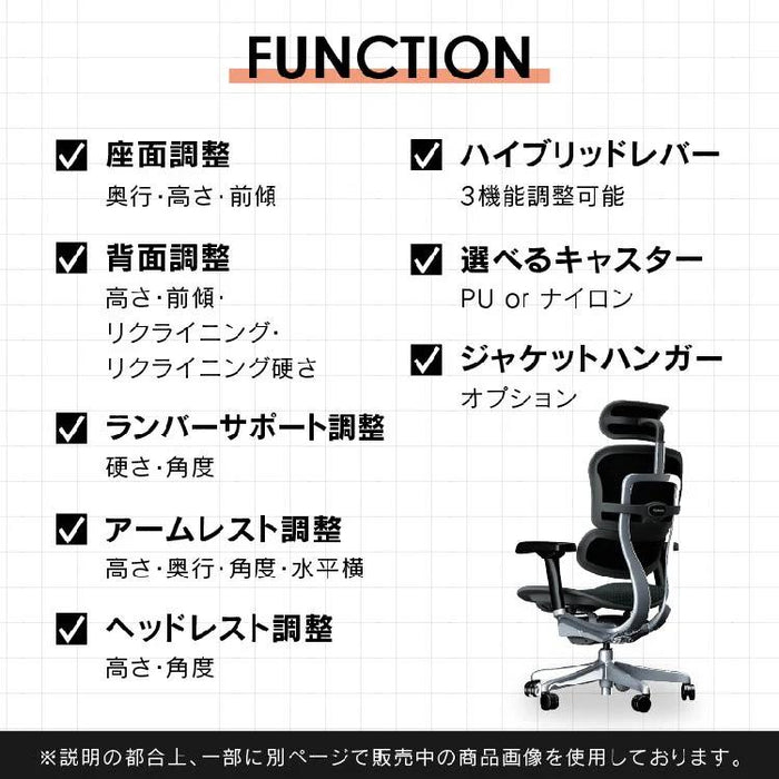 エルゴヒューマンチェア プロ２ ハイタイプ