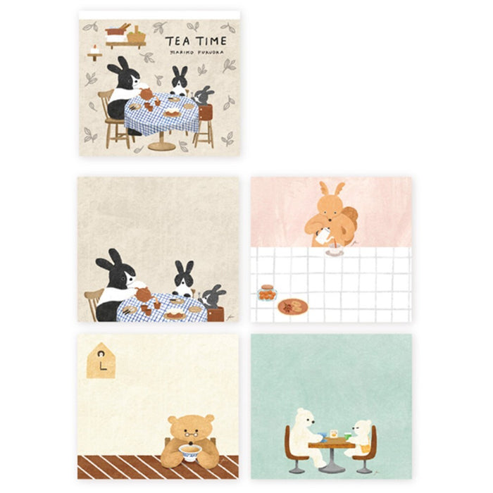 ピーコック 表現社  ブロックメモＴＥＡ　ＴＩＭＥ  22-886　4961187228860（5セット）