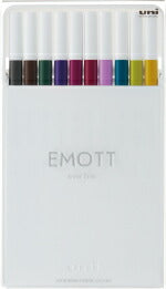 PEMSY10C.NO3　三菱えんぴつ 水性サインペンEMOTT40色セット 三菱鉛筆 4902778248386（10セット）