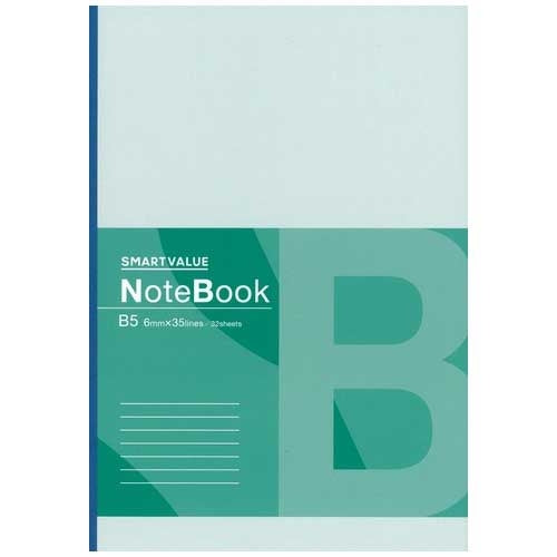Smart Value Genbrugspapir Notesbog Semi-B5 B-foret 10 bøger P066J-10 4547345054962
