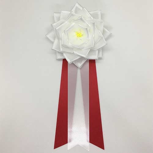 Watanabe Emblem Emblem Bånd Stort bånd Rose Hvid 4580435497263