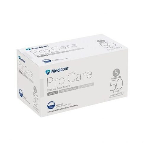 Medicom Japan Procare Mask White S 50 ark x 40 æsker 2147345346597