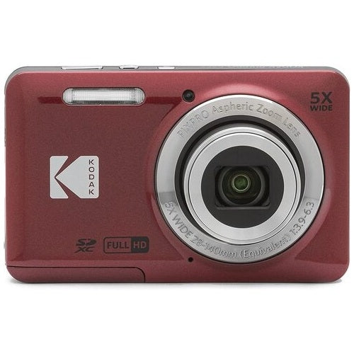 Fotocamera digitale compatta Kodak FZ55RD rossa 4978877388001