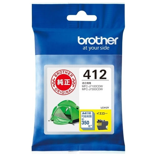 Cartuccia d'inchiostro Brother LC412Y 4977766815994