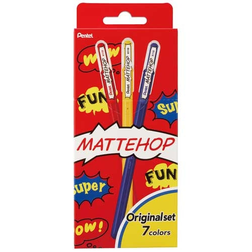 Pentel Matte Hop Originale 7 Colori SET K110-V7STA 4902506413840