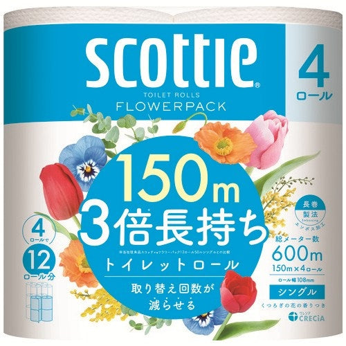 Nippon Paper Crecia Scotty Flower 3 gange længere holdbarhed S 4R×12P 2147345354615