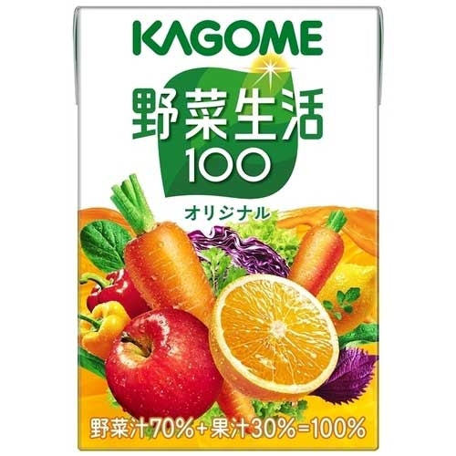 Kagome *Yasai Seikatsu 100 Original skolefrokost 100mL 30 flasker 4901306010204