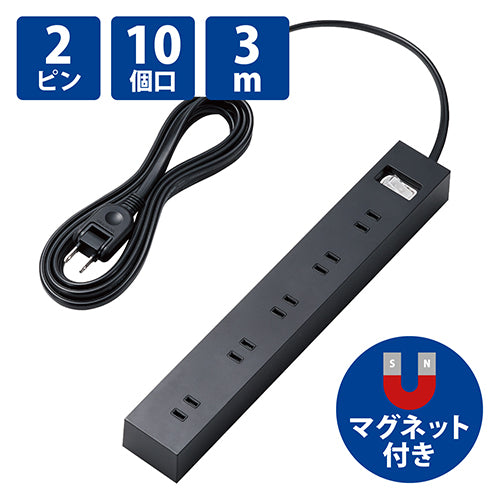 ELECOM 10 rubinetti con interruttore bulk 3m ECT-1530BK 4549550207805